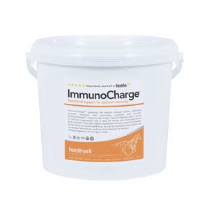 A tub of Feedmark immuno charge