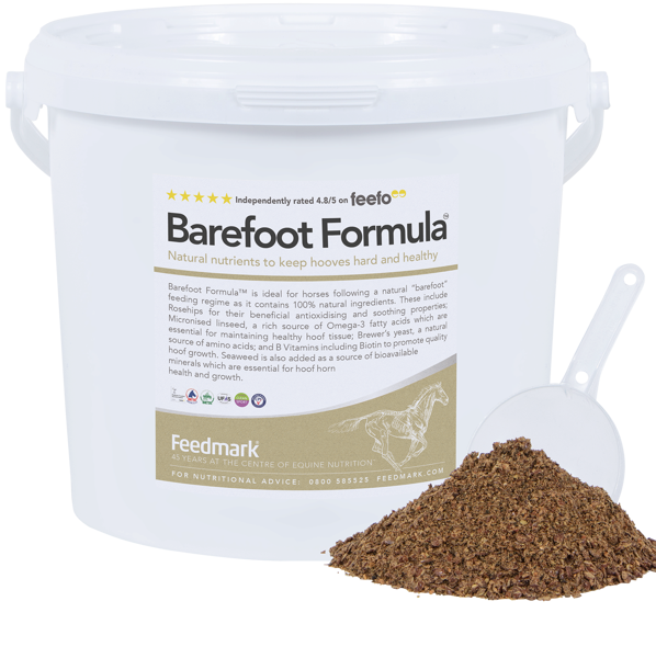 hoof supplement for barefoot horses to support hoof health 